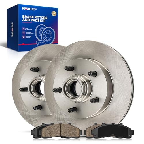 KAX Front Brake Kit, OE Brake Rotors and Ceramic Brake Pads | Fits Ford Ranger 1998-2001, Mazda B2500 1998-2000, Mazda B3000 1998-2000, Mazda B4000 1998-2000, Automotive Replacement Brake Kit