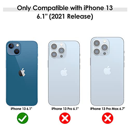 Lohasic For Iphone 13 Leather Case, Thin Luxury Business Pu Soft Non-Slip Grip Hybrid Bumper Shockproof Full Body Protective Cover Men Women Phone Cases For Iphone 13 6.1" (2021) - Black #TOP1