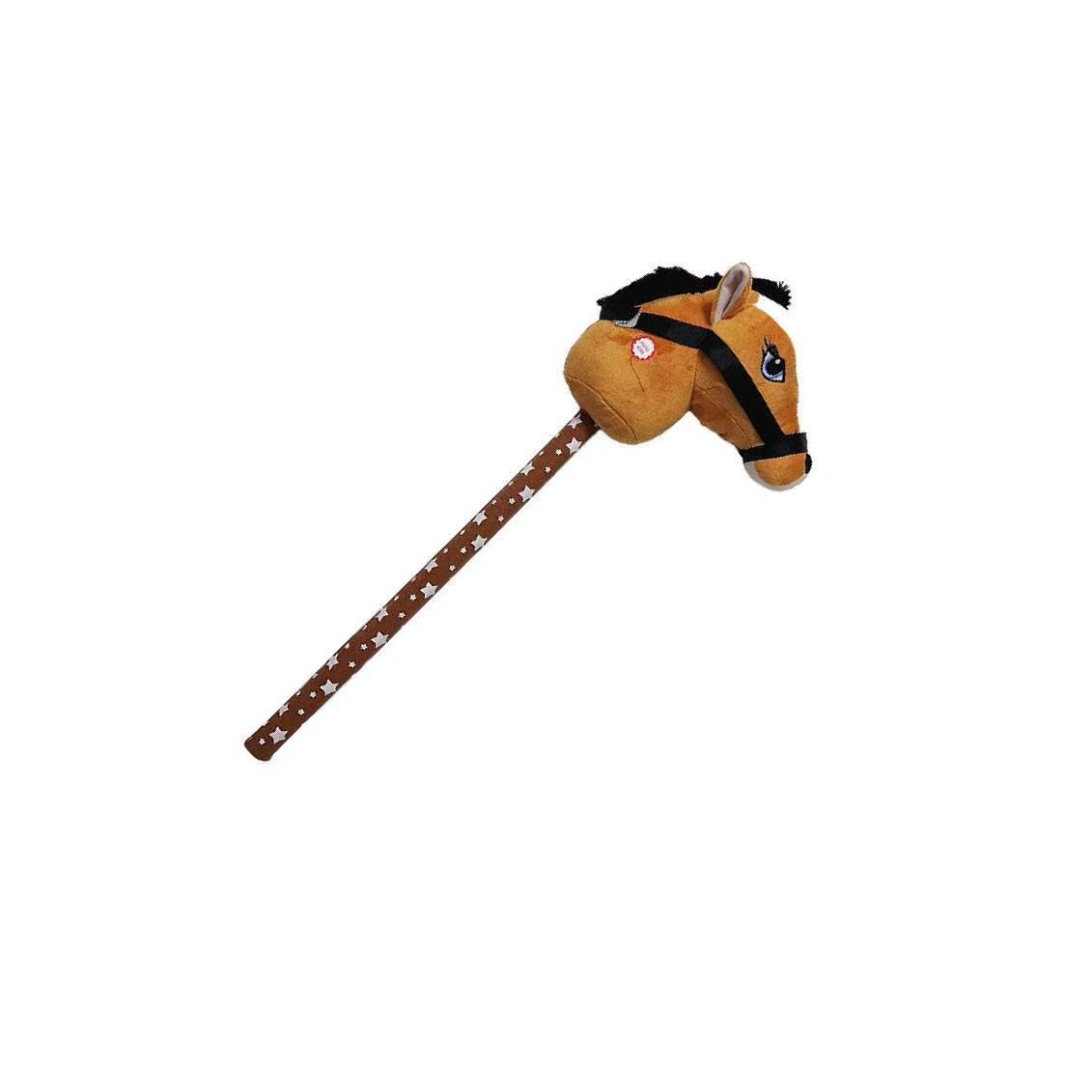 Il cavallo giocattolo di peluche portatile incoraggia il coinvolgimento attivo e stimola l'immaginazione in ogni sessione di gioco del bambino. , marrone chiaro , cavallo 2