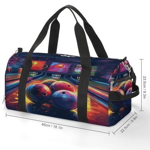 Gym Bag,Bowling Balls Gym Duffle Bag,sports Gym Bag,small Fitness Workout Sports Duffle Bag,gym Bag for Women And Men2