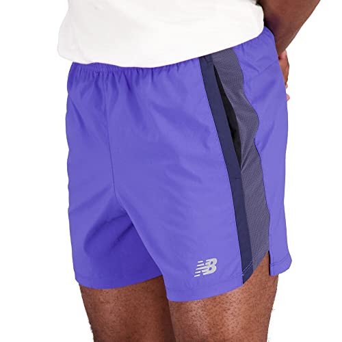 New Balance Men's Accelerate 5 Inch Short, Marine Blue, Medium #TOP3