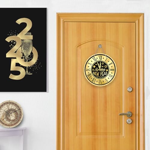 Deroro-Happy-New-Year-2025-Clock-Front-Door-Sign-Black-Gold-Celebration-Wood-Door-Hanger-Outdoor-Outside-Porch-Decor-Golden-Christmas-Winter-Party-Wooden-Wreath-Indoor-Wall-Hanging-Decoration Deroro Happy New Year 2025 Clock Front Door Sign Black Gold Celebration Wood Door Hanger Outdoor Outside Porch Decor Golden Christmas Winter Party Wooden Wreath Indoor Wall Hanging Decoration