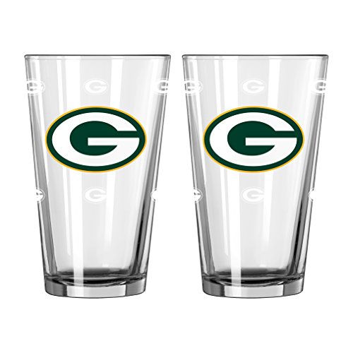 NFL Green Bay Packers Color Changing Pint, 16-ounce, 2-Pack
