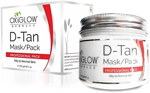 Herbals D-Tan Skin Solution Mask Pack for SKIN WHITENING + ANTI BLEMISH + TAN REMOVAL Oily to Normal Skin 250 grams