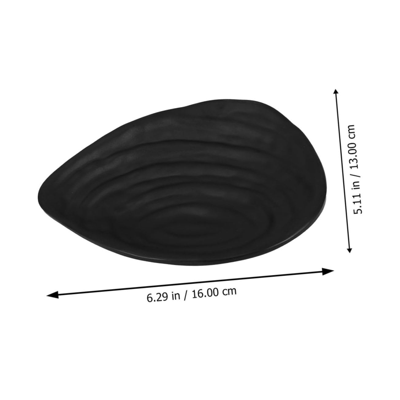 ABOOFAN 2Pcs Black Sushi Serving Trays Versatile Food Plates for Parties Kitchen Outdoor Use Odorless Easy to Clean Stylish Dinnerware