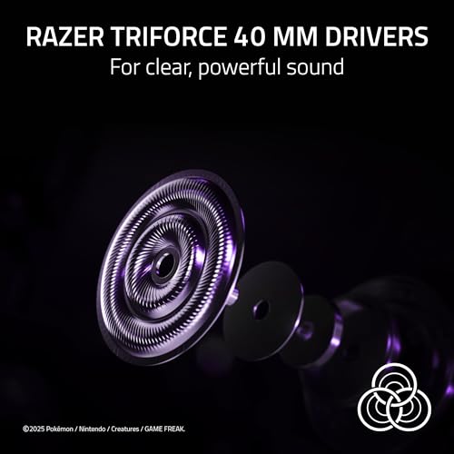 Image of Razer Kraken Kitty V2 USB Wired Headset: Gengar Spikes - Stream Reactive Lighting - HyperClear Cardioid Mic - 40 mm Drivers - 7.1 Surround Sound - Comfortable Ear Cushions - Pokemon Gengar Edition