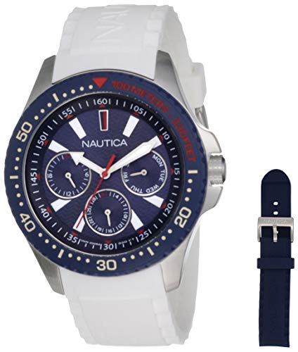 Nautica Analog Silver Dial Men’S Watch-Napjbc009