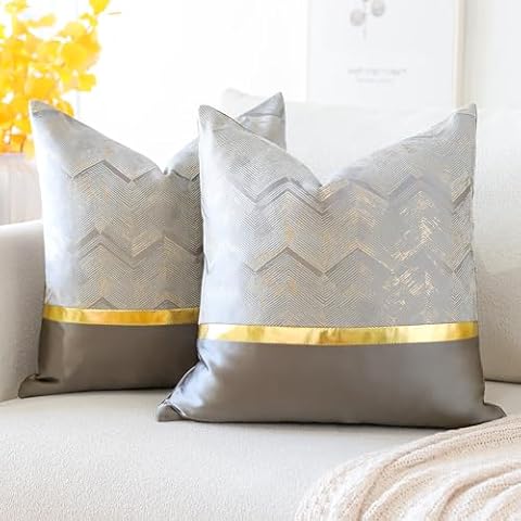 Artscope Set of 2 Grey Cushion Covers Cover