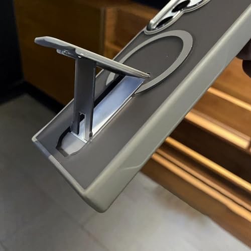 Coque Samsung S25 Ultra magnétique transparente et mate avec son support pliable marron
