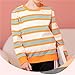 Betadog Baby/Toddler Boy Long Sleeve Shirt Basic Tshirt Tops, Light Undershirt Solid & Striped Tees (Orange, 4-5 Years)