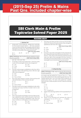 Image of Disha Ultimate Guide for SBI Clerk Junior Associates Prelim & Main Exams with PYQs 12th Edition | 4200+ MCQs | Fully Solved | General Banking