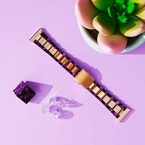 Correa compatible para Fitbit Versa en púrpura miniatura 5
