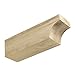 Fypon Premium Architectural Corbel Wood-Grained Cove Style | Low Maintenance Interior & Exterior Use | 3.25" Width x 7.25" Height x 18" Projection | CORCV18X8X4S