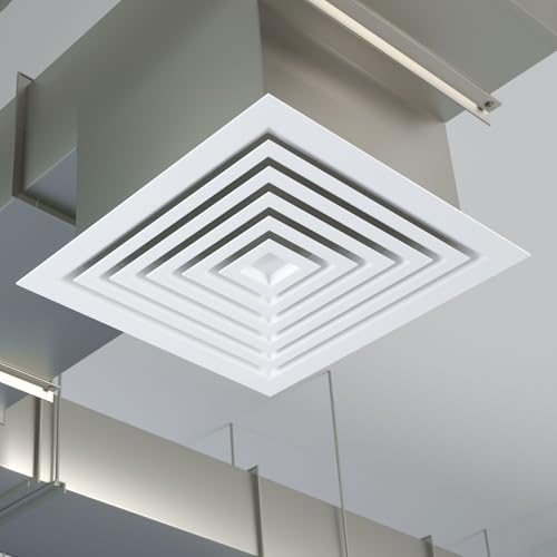 Grille de retour d'air 35,1 cm diffuseur d'air de plafond pour gaine ventilation VMC