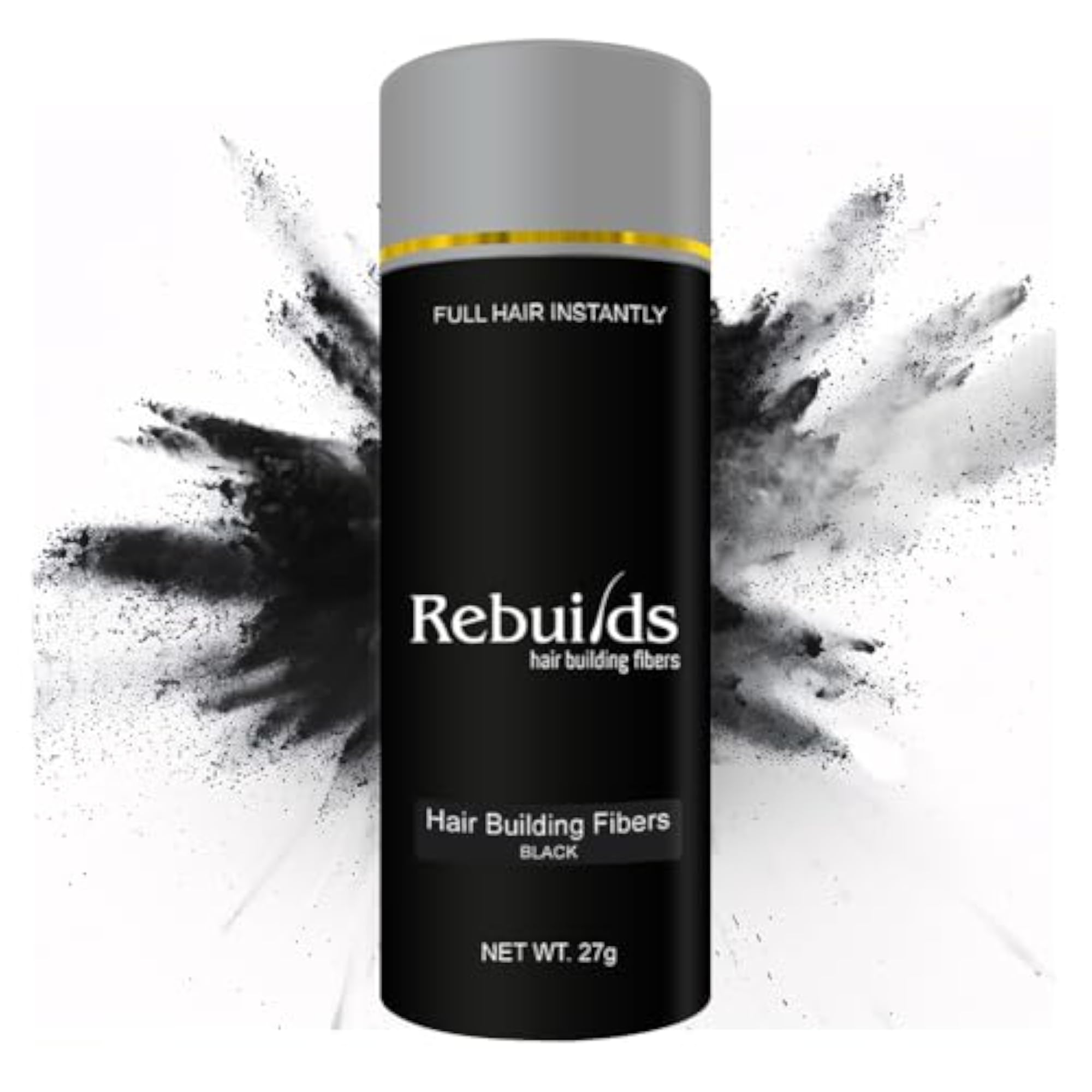 Hair Fibers, Black, 27g