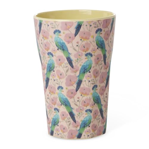 Rice Mug Melamine Bird Exotic Bird Print Large Tall