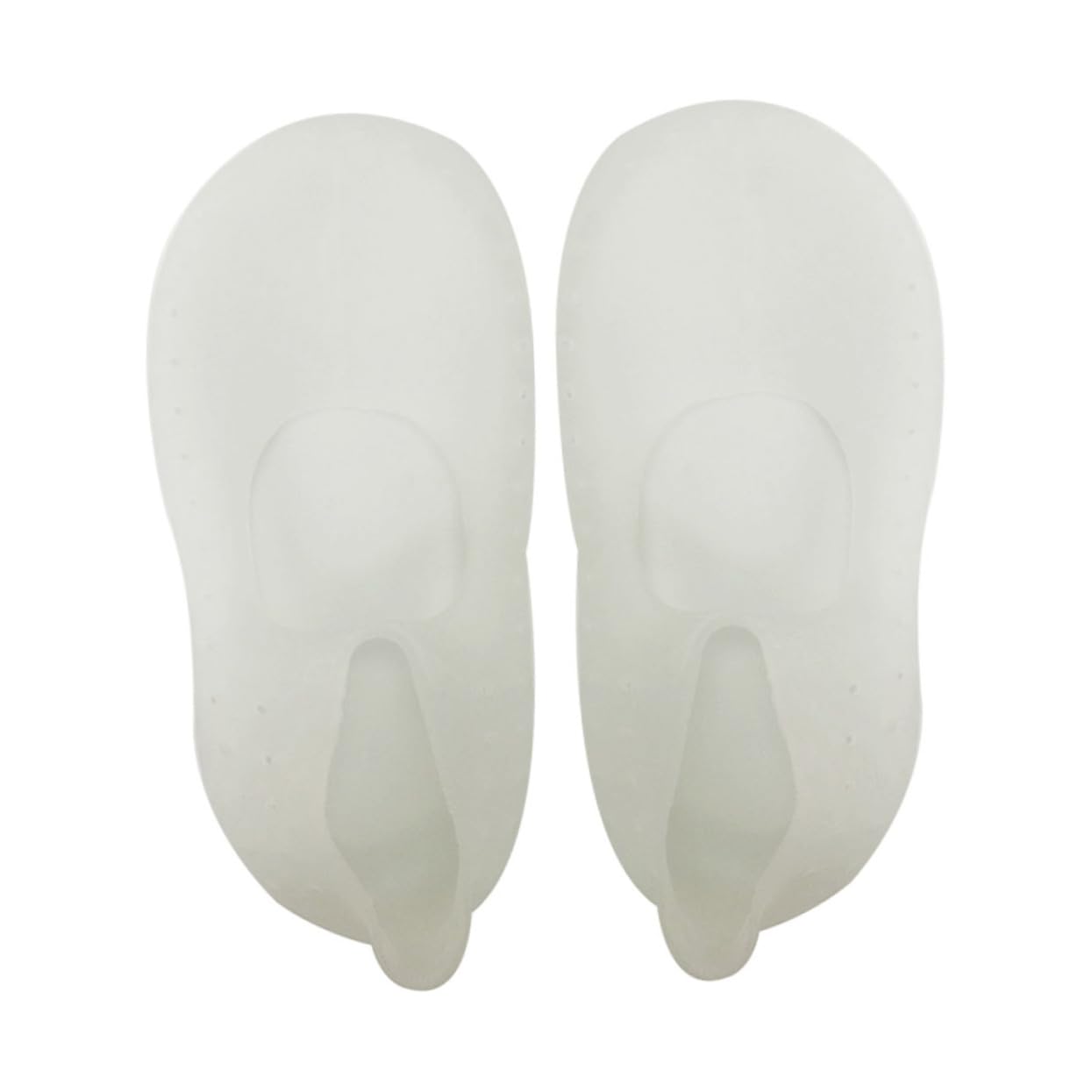 Ipetboom Anti-Cracking Silicone Socks Boat Socks for Feet Gel Moisturizing Toeless Comfort Fit Size l