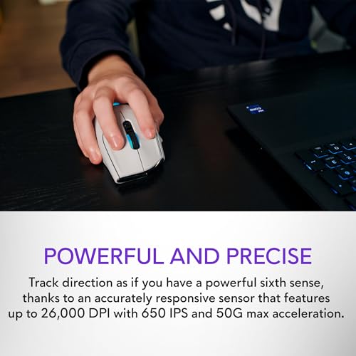 Alienware Wireless Gaming Mouse AW620M, 26000 DPI, 650 IPS, 7 Buttons - image 5