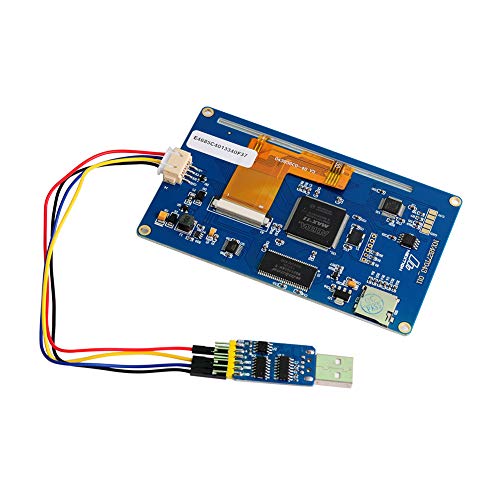 Nextion Display 4.3 Inch Nx4827T043 Resistive Touch Screen Hmi Tft Uart Lcd Module 480X272 + Cp2102 Usb To Ttl Adapter Serial Module For Arduino Raspberry Pi #TOP1
