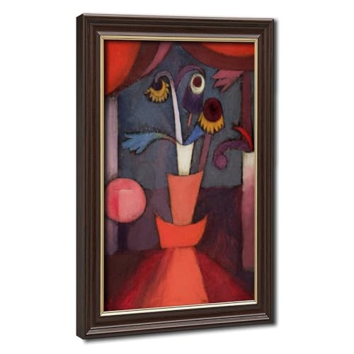 Impression de fleurs d'automne de Paul Klee, toile abstraite 61x91,4 cm