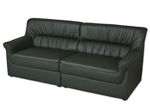 DORIS ドリス 応接 ソファー 3人掛け 肘付き 応接家具 肘置き レザー ダークグリーン ヒースロー3P【12754】