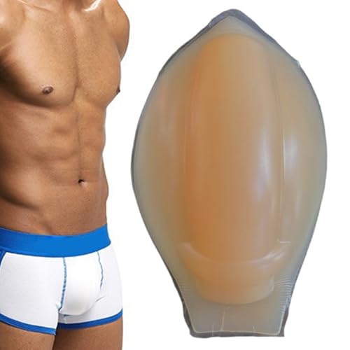 Mens Bulge Enhancer, Bulge Enhancer Men 3D Contoured Soft Silicone Self-Adhesive for Swimwear, Swimming Trunks, Brief