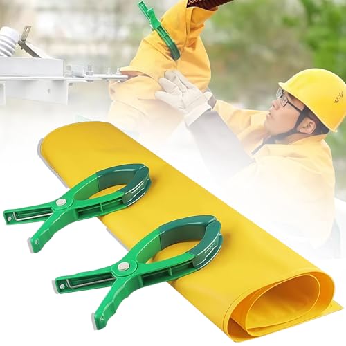 Manta aislante con clips para mantenimiento eléctrico, cubierta protectora para trabajos de alta y baja tensión, aislamiento de resina