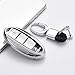 ontto Guscio Cover per Chiave Telecomando Auto per Nissan Qashqai J10 J11 X-Trail T31 T32 Tiida Pathfinder Murano Note Juke Infiniti Coprichiave in TPU Morbido Custodia Protettivo Portachiavi-Argento