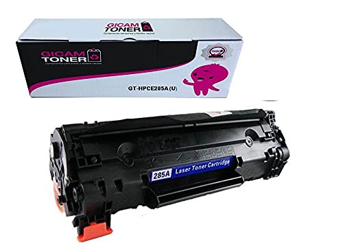 GICAM Toner 85A Tóner Compatible CE285A Alto Rendimiento Válido para Impresoras: LaserJet P1102 P1102w M1132 MFP LaserJet Pro M1212 MFP LaserJet Pro M1210 LaserJet Pro M1217nfw