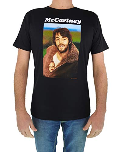 Paul McCartney Tshirt Homme -L- McCartney Photo Noir - Les Beatles, Paul McCartney, John Lennon, RIngo Starr, George Harrison Paul McCartney Tshirt Homme -L- McCartney Photo Noir