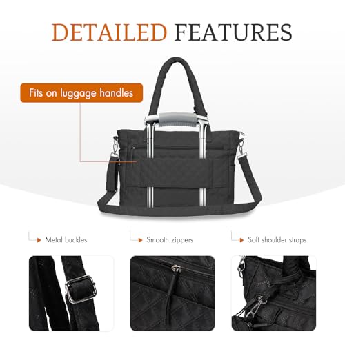 Bolso Tote para mujer con cierre, pack de 2 miniatura 5
