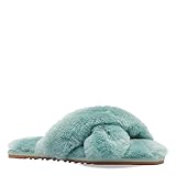 Lamo Cross Band Slippers for Women Indoor, 100% Genuine Aussie Sheepskin Fuzzy Slippers Women, Memory Foam Slippers for Women, Home Slippers Women, Women Bedroom Slippers, Gifts for Women