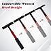 Kryslanix Hinge Gap Adjusting Wrench Kit with 4 Replacement Rounds,4 in 1 Door Hinge Adjustment Tool with Rubber Grip,Painted Steel Hinge Bender-Wrench,Professional Door Hinge Tool