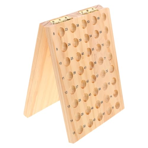 Grand format plateau de bingo en bois massif pour garçon et fille