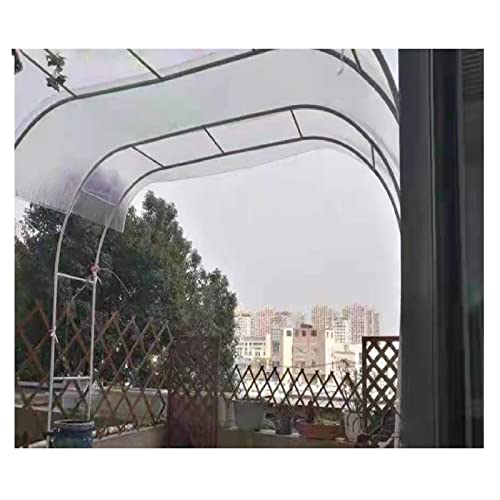 Piastra di copertura per serra in plastica acrilica trasparente, in policarbonato, resistente agli urti, facile da piegare e tagliare, per pergola, balcone (colore: 1,2 mm, dimensioni: 1 x 2 m)