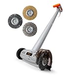 VonHaus Weed Remover Corded – Grout, Driveway, Patio, Stone, Wood, Paving Electric Cleaner/Sweeper Machine – 150W, 3 Interchangeable Brushes, Lightweight, Low Noise, Durable
