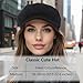 WHATWEARS Newsboy Hats for Women 2 Pcs, Retro Womens Newsboy Cap, Fashion Gatsby Ivy Painter Hat, Cabbie Beret Hat, Black