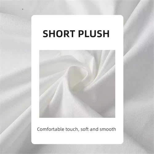 Housse de coussin extérieure imperméable et lavable blanche en velours doux