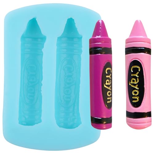 YABONAN Crayon Silicone Mold Crayon Cake Decorating Fondant Molds