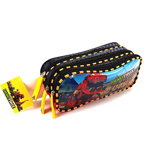 Estojo Escolar Dinotrux Triplo ref EI31596DT Luxcel