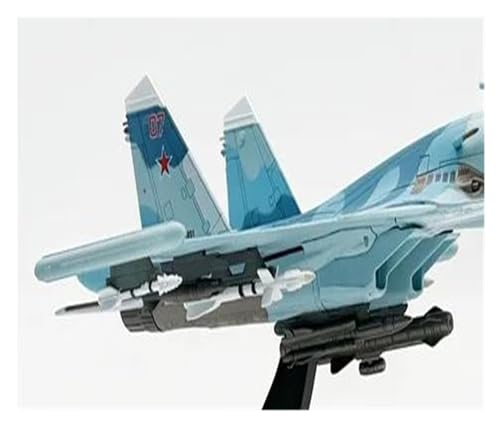 Modelo de avión Su-34 de metal fundido diecast a escala 1:100 para coleccionistas 4