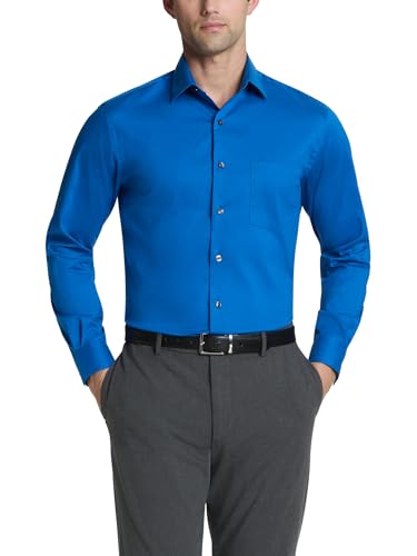 Image of Van Heusen Men's Dress Shirt Fitted Everyday Defense Stretch