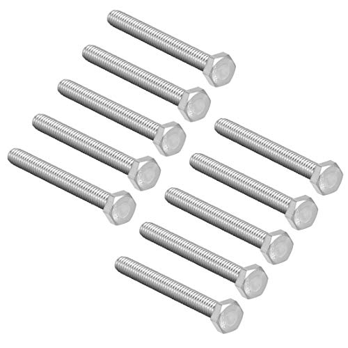 Tornillo M8-1,25 x 70 mm en acero inoxidable 304 de alta resistencia y máxima calidad, 10 uds