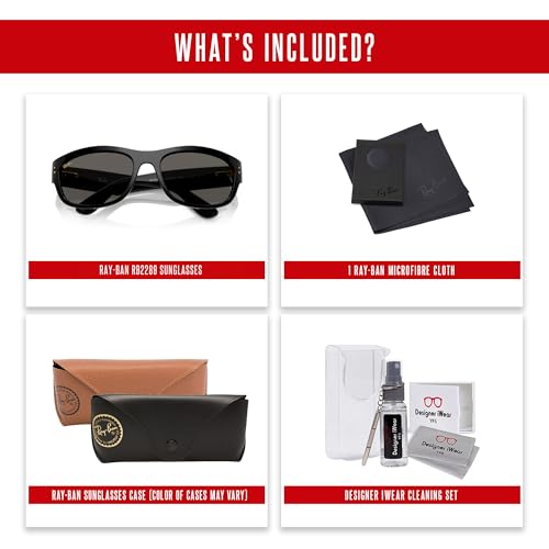 Ray-Ban RB2289 Mega Balorama Pillow Sunglasses For Men For Women +BUNDLE with ACCESSORY EYEWEAR KIT2