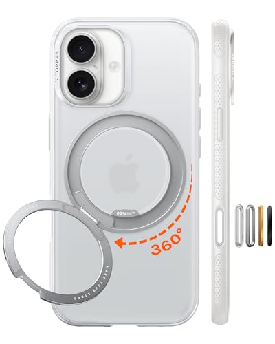TORRAS iPhone 17 �p�P�[�X �y�J�`�J�`�E���@�\360�x��]�X�^���h�z�����O Ostand O3 Fitness MagSafe�Ή� �ČRMIL�K�i�ϏՌ� �X�^���h �w��h�~ ���ϖh�~ �J�����R���g���[���{�^���t�� �X�g���b�v�z�[�� ������ 