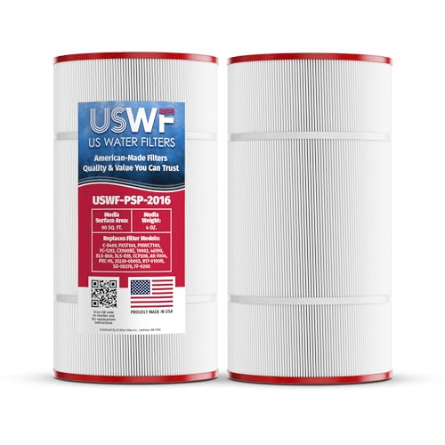 US Water Filters Pool Filter Cartridge 2-pk | Replacement for Hayward Star-Clear Plus C900, Sta-Rite Posi-Clear PXC95, Waterway Pro Clean 100, C-8409, PXST100, FC-1292 | 90 sq ft | Made in The USA
