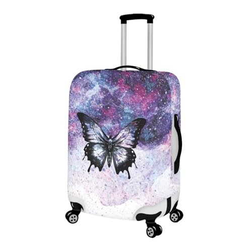 Washable Luggage Cover Fashion Suitcase Protector Fits 18-21 Inch Luggage Covers for Suitcase Elastic Washable Suitcase Cover Protector Suitcase Travel Accessories Fancy Butterflies Print2