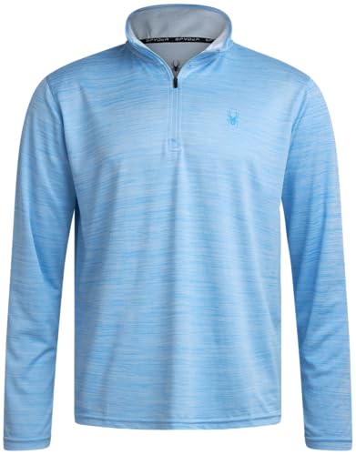 Spyder Mens Quarter Zip Pullover Sweatshirt - Moisture Wicking Shirts for Men - 1/4 Zip Pullover Mens Golf Sweaters for Men