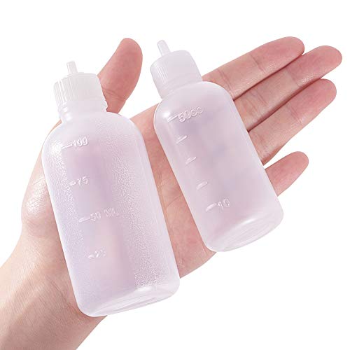 BENECREAT 8 PACK 50/100ml Mehrzweck DIY Präzisionsspitzen Applikatorflaschen Set, Ultrafeine Nadelspitzen Klebeapplikator Quetschflaschen… – Ansicht 5
