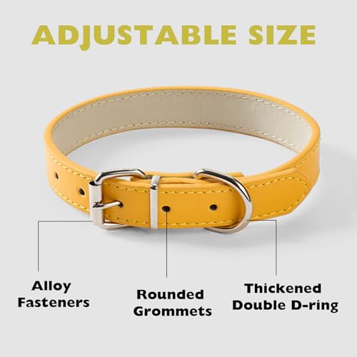 BSITSSS Hundebrille für Kleine Hunde, Hunde Sonnenbrille UV Schutzbrille, Augenschutz, Winddicht Hundesonnenbrille mit Verstellbaren zum Autofahren/Outdoor-Aktivitäten, Gelb